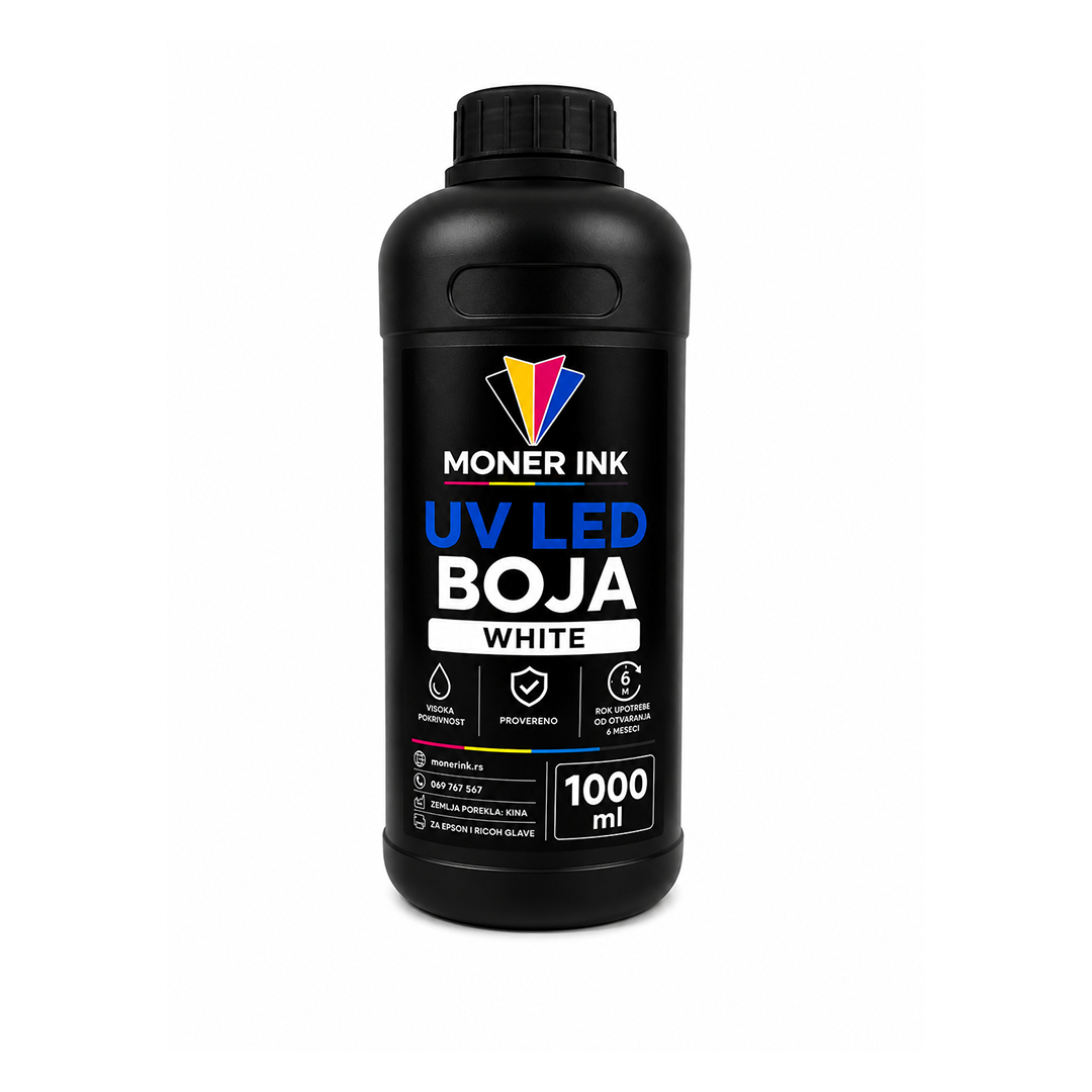 bela-uv-boja Moner Ink UV boja - bela
